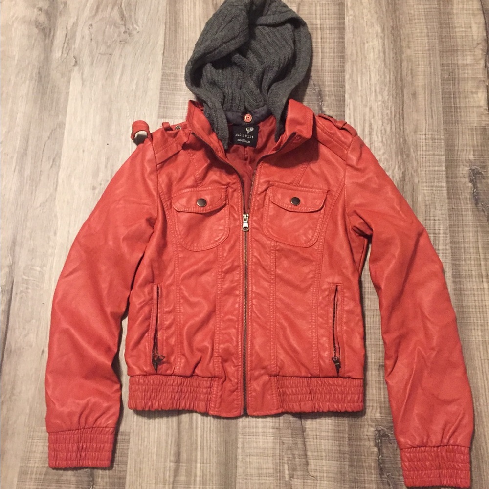Full Tilt faux leather jacket. Size Medium. EUC